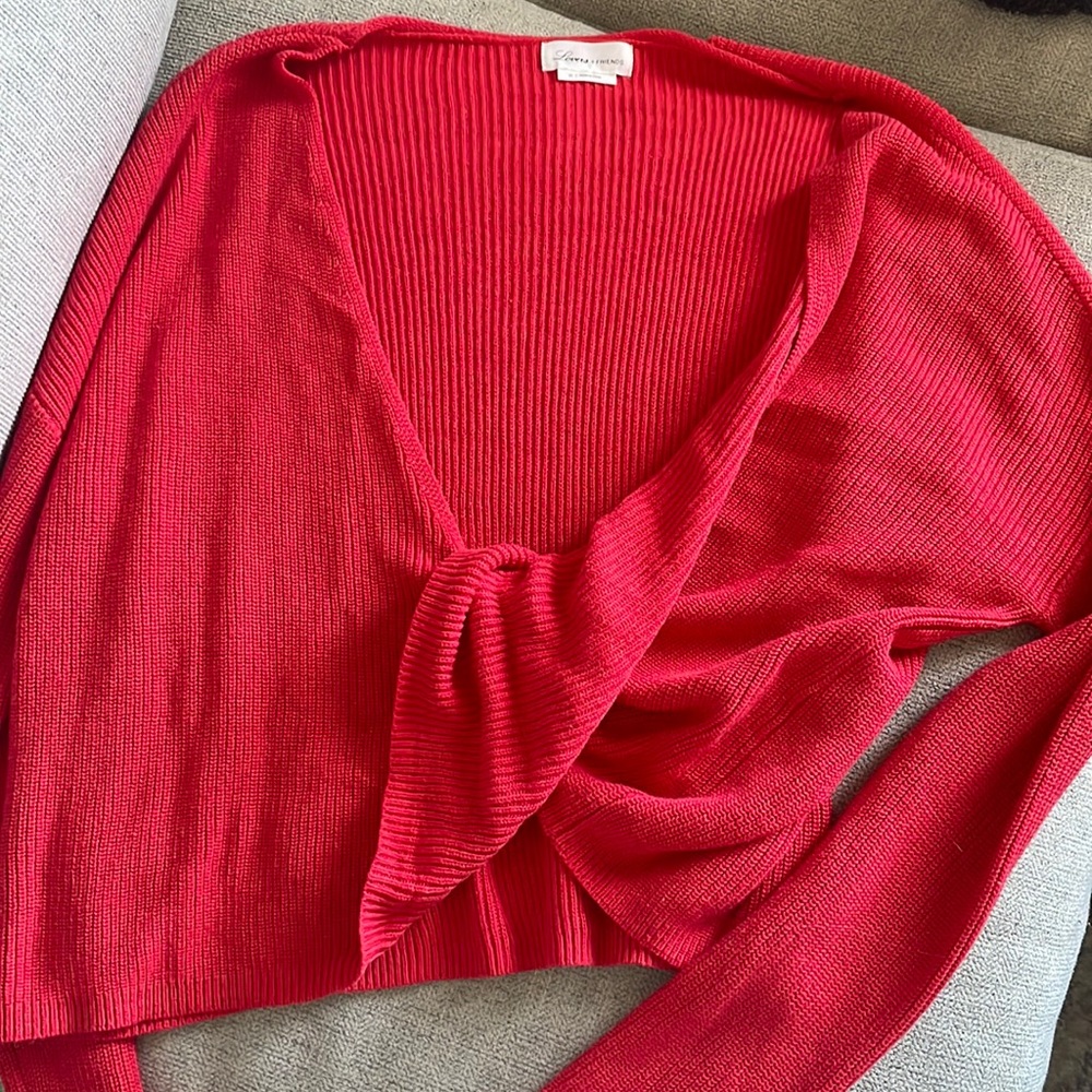 Lovers + friends cross over sweater